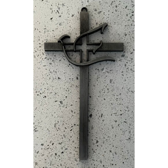 Lutheran Confirmation Cross Fine Pewter 7" x 4"  AAL Aid Association Christian - Picture 3 of 5